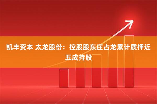 凯丰资本 太龙股份：控股股东庄占龙累计质押近五成持股