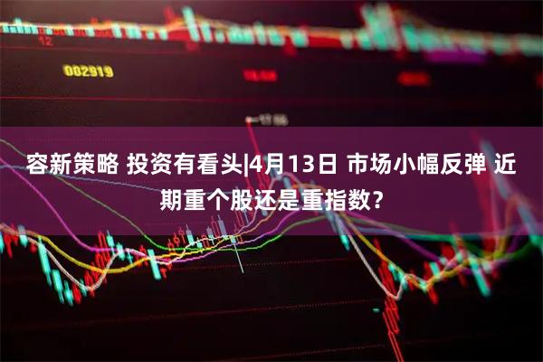 容新策略 投资有看头|4月13日 市场小幅反弹 近期重个股还是重指数？