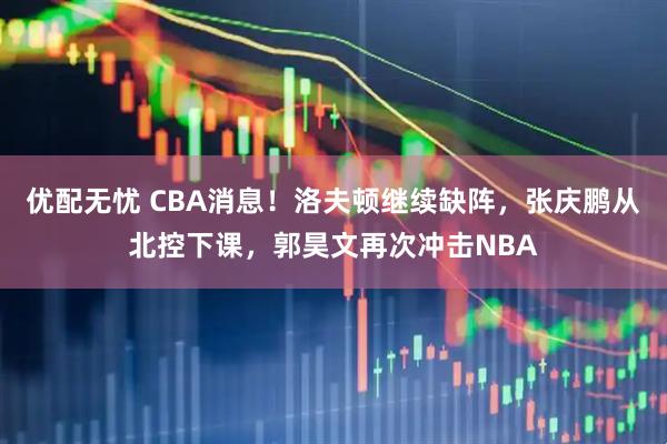 优配无忧 CBA消息！洛夫顿继续缺阵，张庆鹏从北控下课，郭昊文再次冲击NBA